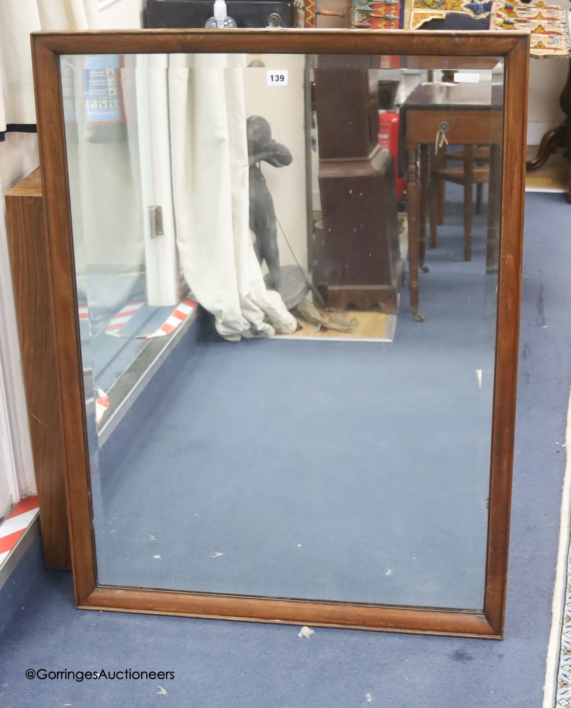 A Victorian mahogany framed mirror